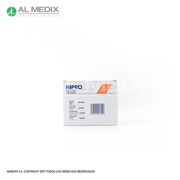 Aguja Hipodérmica Nipro 25GX1-1/2in
