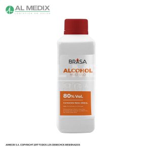 Alcohol Multiusos 80% 250mL BRASA