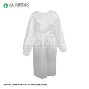 Bata Cirugía Impermeable No Estéril Blanca MedPride